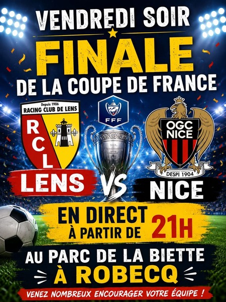 La finale de la coupe de France de Football ce vendredi 22 mai à Robecq