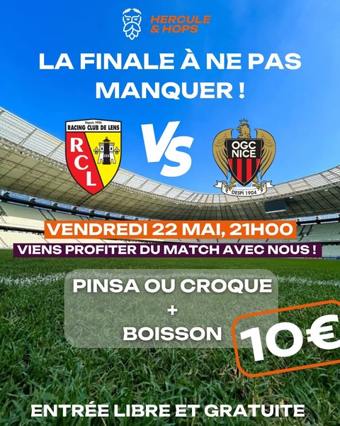 La finale de la coupe de France de Football chez Hercule et hops de Blaringhem