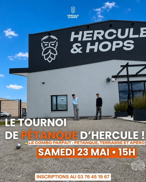 Tournoi de pétanque ce samedi 23 mai chez Hercule et Hops de Blaringhem
