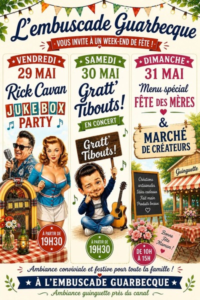 Trois journées d'animations à la guinguette de Guarbecque en ce week-end de la fête des mères