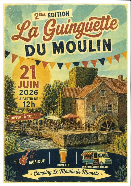 Deuxième édition pour la guinguette du moulin de Mametz ce dimanche 21 juin