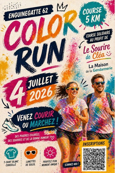 Une color run ce samedi 4 juillet à Enquin lez guinegatte