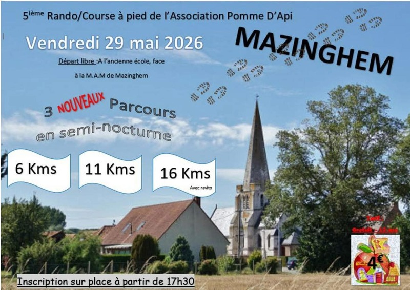 Les randonnées de la MAM de Mazinghem ce vendredi 29 mai