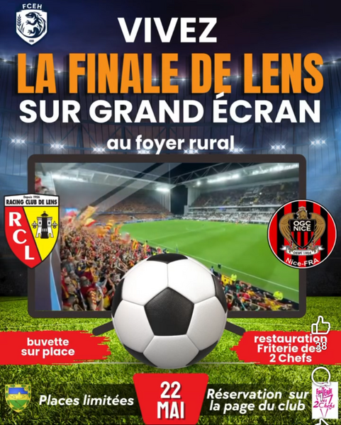 La finale de la coupe de France de Football à Ecques ce vendredi 22 mai au soir à Ecques