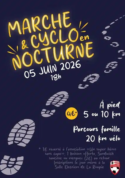 Marche ou cyclo ce vendredi 5 juin au départ de la salle Decriem de la Roupie à Isbergues