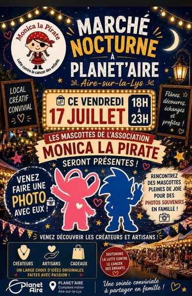Nouveau rendez vous marché artisanal ce vendredi 17 juillet chez PLanet'Aire