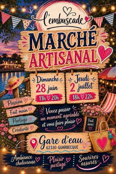 Nouveau rendez vous artisanal ce jeudi 2 juillet à Guarbecque