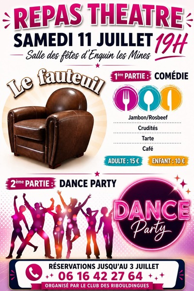Un repas théâtre ce samedi 11 juillet à Enquin lez Guinegatte