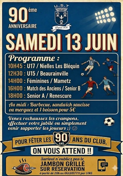 Les 90ans du club de football de Thérouanne se poursuivent