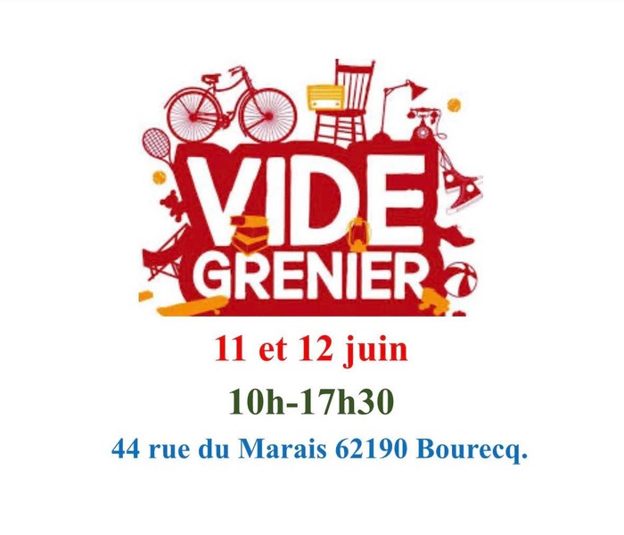 Vide grenier ce jeudi 11 et vendredi 12 juin à Bourecq