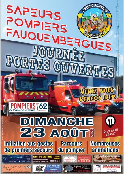 Les pompiers de Fauquembergues ouvrent leur caserne ce dimanche 23 aout