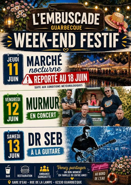 Un concert à l'embuscade ce samedi 13 juin à la guinguette