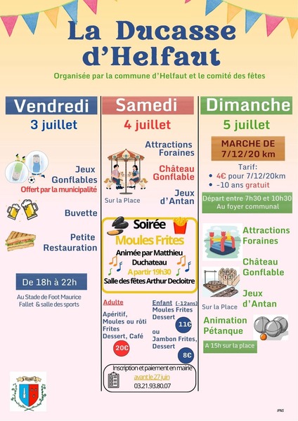 La ducasse de Helfaut se déroulera début juillet