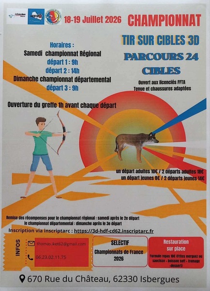 Championnat de tir sur cibles ces samedi 18 et dimanche 19 juillet à Isbergues
