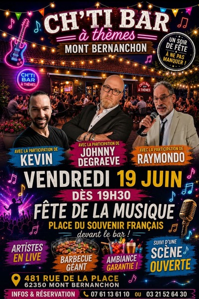 La fête de la musique au ch'ti bar à thèmes de Mont Bernenchon ce vendredi 19 juin