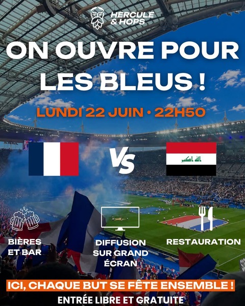 France Irak chez Hercule et hops de Blaringhem