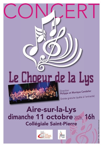 Le choeur de la Lys de Saint Venant sera en concert ce dimanche 11 octobre