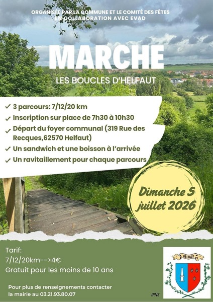 Marche, les boucles d'Helfaut ce dimanche 5 juillet