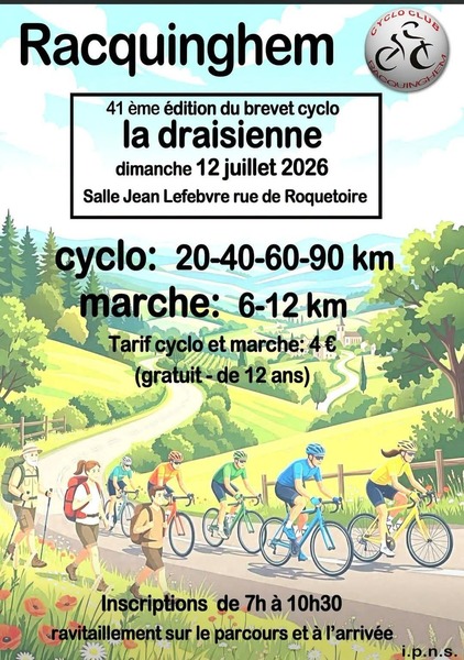41éme édition de l'événement la Draisienne de Racquinghem ce dimanche 12 juillet