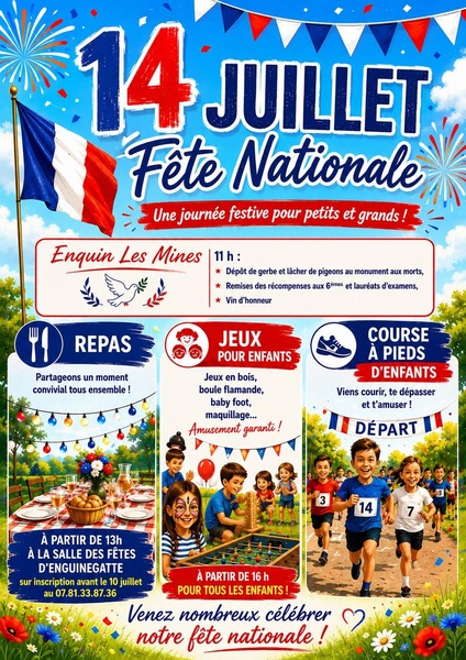 Un 14 juillet animé à Enquin lez Guinegatte