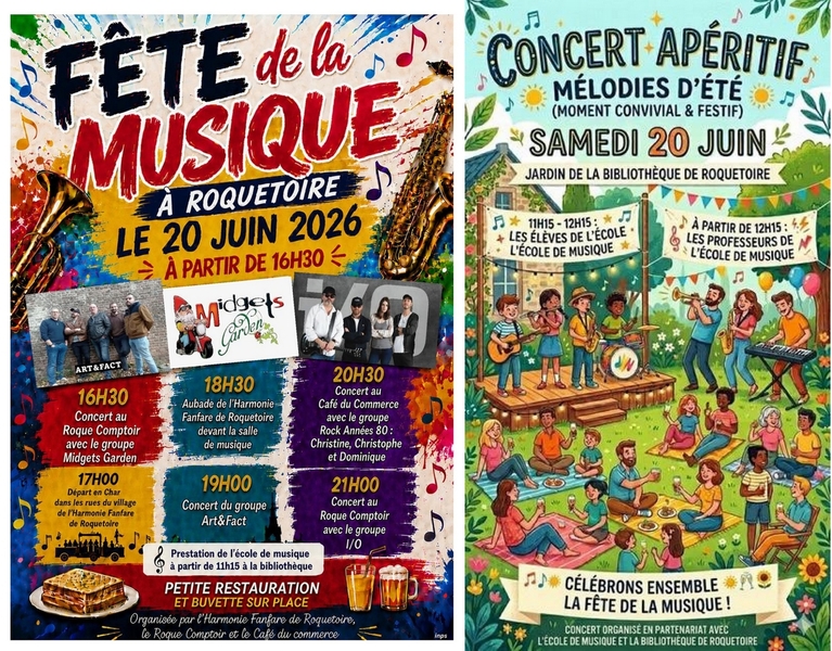 Fête de la musique de Roquetoire ce samedi 20 juin à Roquetoire