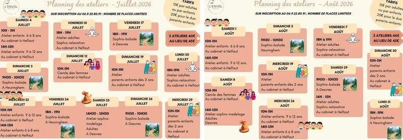Charlotte Caux, Sophrologue certifiée va organiser divers ateliers et balades durant cette période estivale