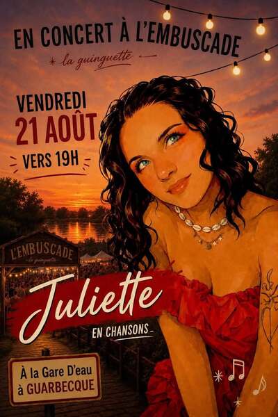 Juliette en concert ce vendredi 21 aout à Guarbecque