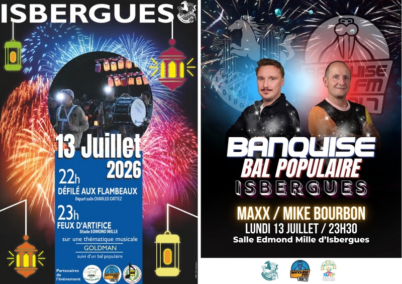 Le 13 juillet sera animé à Isbergues !