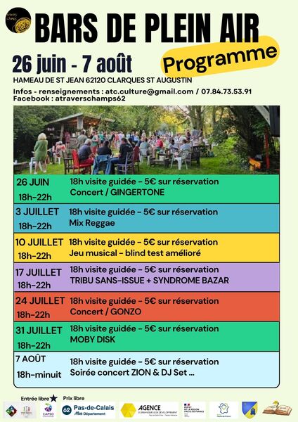 Le bar en plein air de Saint augustin est ouvert !