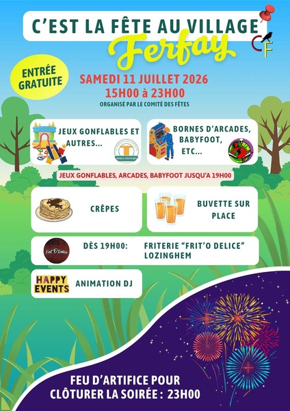C'est la fête au village à Ferfay ce samedi 11 juillet