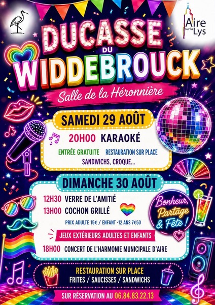 La ducasse du Widdebrouck ce samedi 29 et dimanche 30 aout à Aire sur la Lys