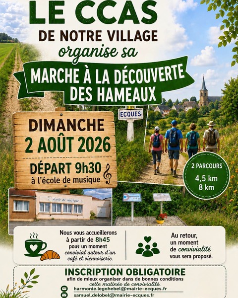 Allez découvrir les hameaux du village avec le CCAS de la commune de Ecques