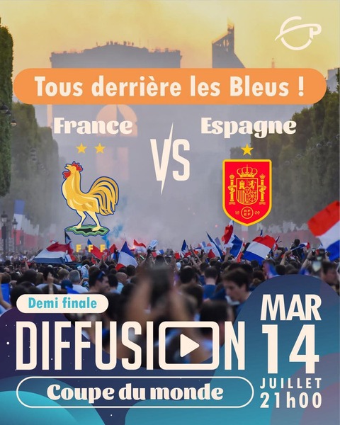 Tous derrière les bleus pour la demi finale du mondial 2026 face à L'Espagne avec Planet'Aire