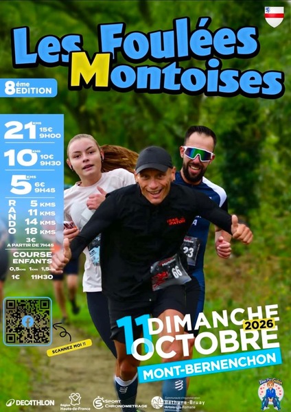 Les foulées montoises ce dimanche 11 octobre à Mont Bernenchon