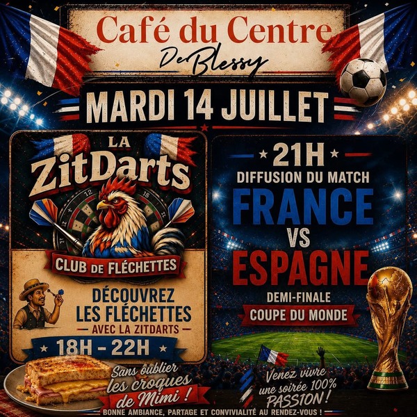 La demi finale des bleus face à l'Espagne sur écran géant