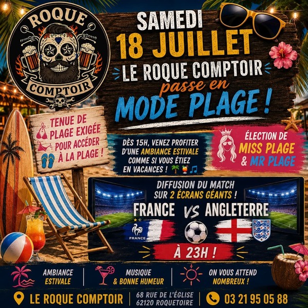 Mode vacances activée pour regarder le match des bleus pour la troisième place du mondial