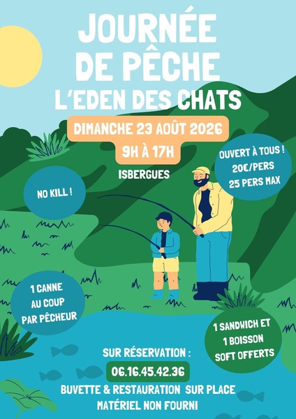 Journée pêche pour l'association Eden des chats à Isbergues