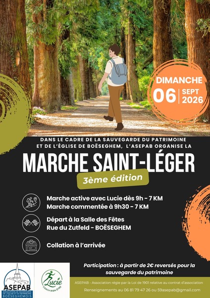 Troisième édition de la marche Saint Léger de Boseghem ce dimanche 6 septembre