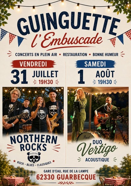 Des concerts à la Guinguette de Guarbecque