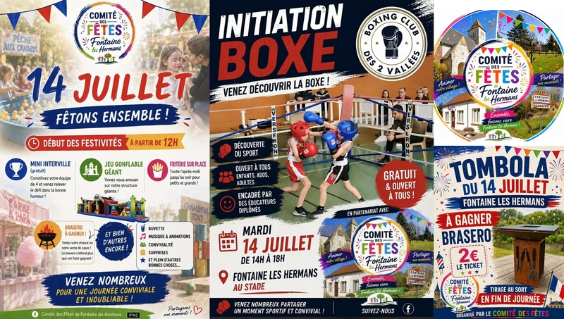 Gros 14 juillet en perspective à Fontaine les Hermans
