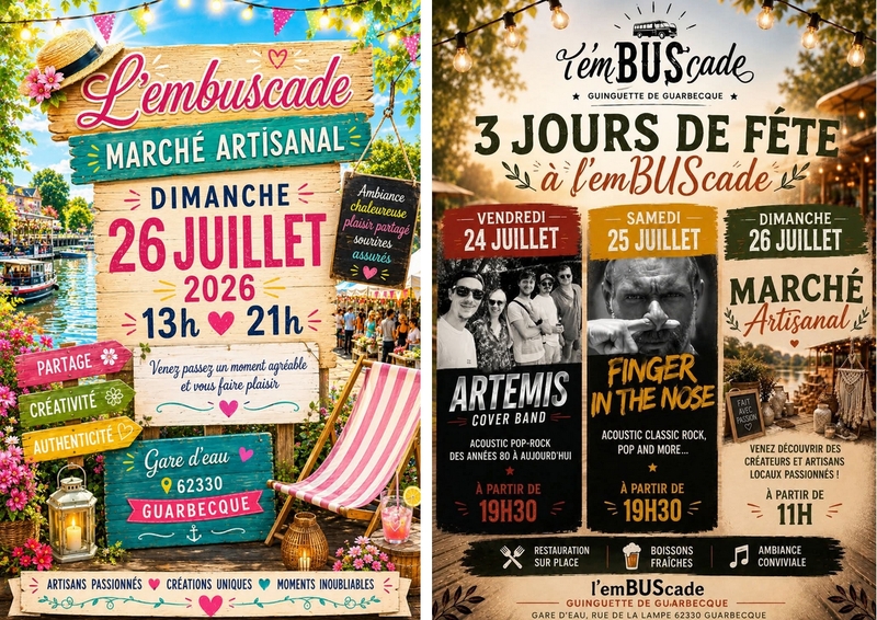 Trois jours de fête à a guinguette entre concerts et marché artisanal