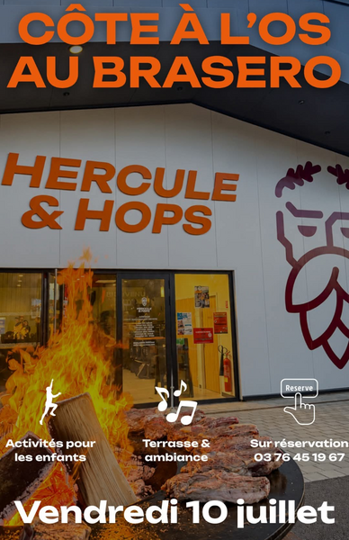 Soirée côte à l'Os chez Hercule et hops de Blaringhem