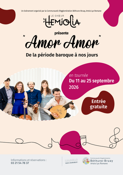 Spectacle Amor Amor en septembre dans notre secteur