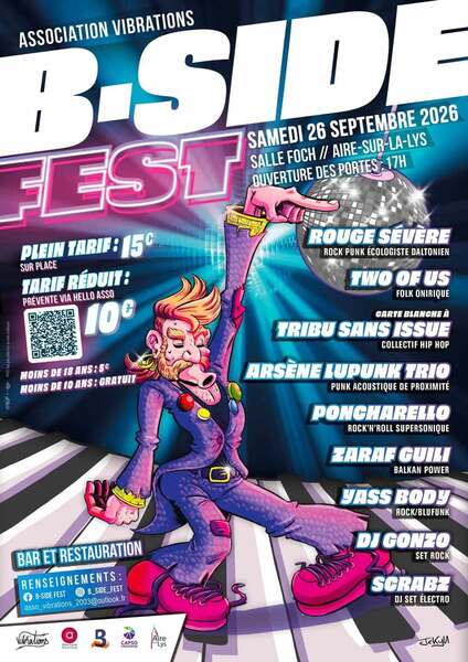 L'association Vibrations d'Aire sur la Lys organise son B-Side fest ce samedi 26 septembre