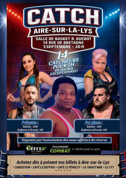 La traditionnel gala de catch qui accompagne le festival de l'andouille se déroulera ce samedi 5 septembre 2026