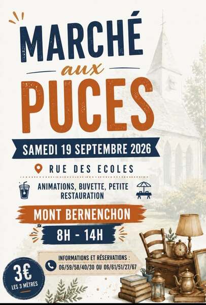 Un marché aux puces sera organisé ce samedi 19 septembre à Mont Bernenchon
