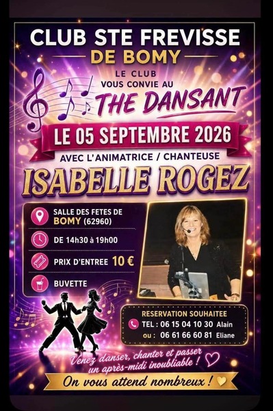 Thé dansant pour le club des ainés de la commune de Bomy ce samedi 5 septembre