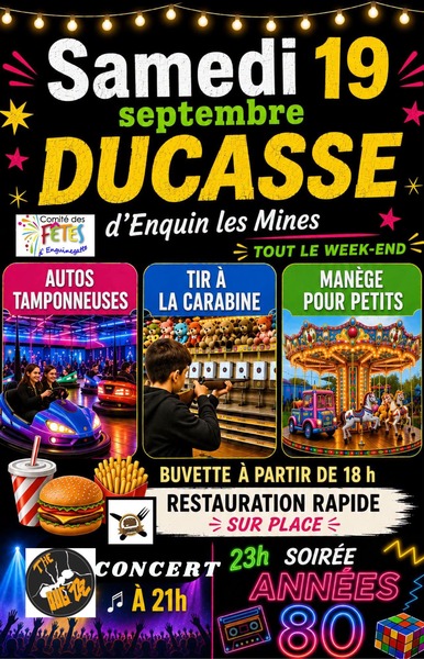 Le concert de la ducasse ce samedi 19 septembre à Enquin lez guinegatte