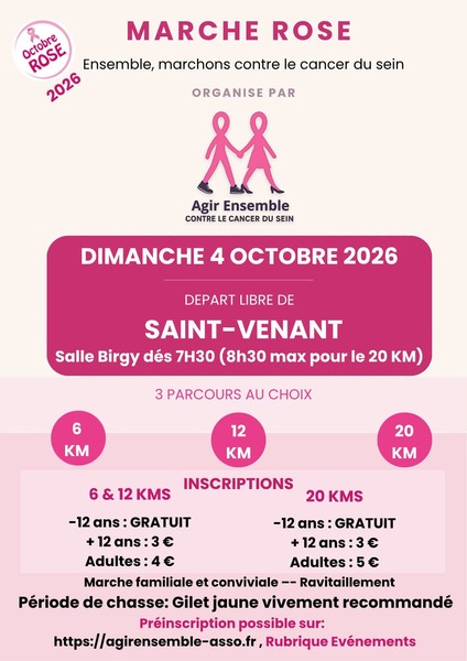 Une marche rose ce dimanche 4 octobre à Saint Venant