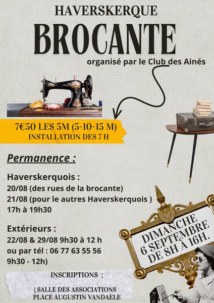 Brocante ce dimanche 6 septembre à Haverskerque